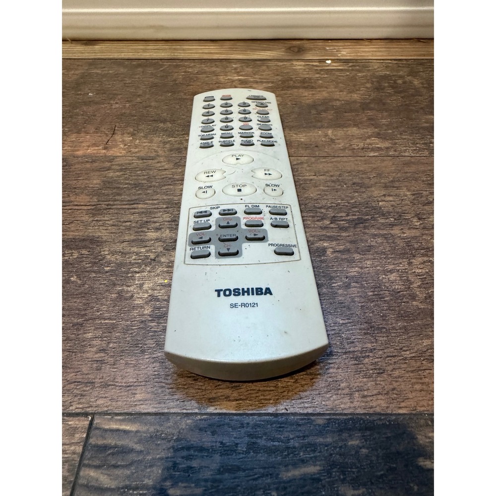 Toshiba SE-R0121 DVD Player TV Remote Control Light Gray Replacement